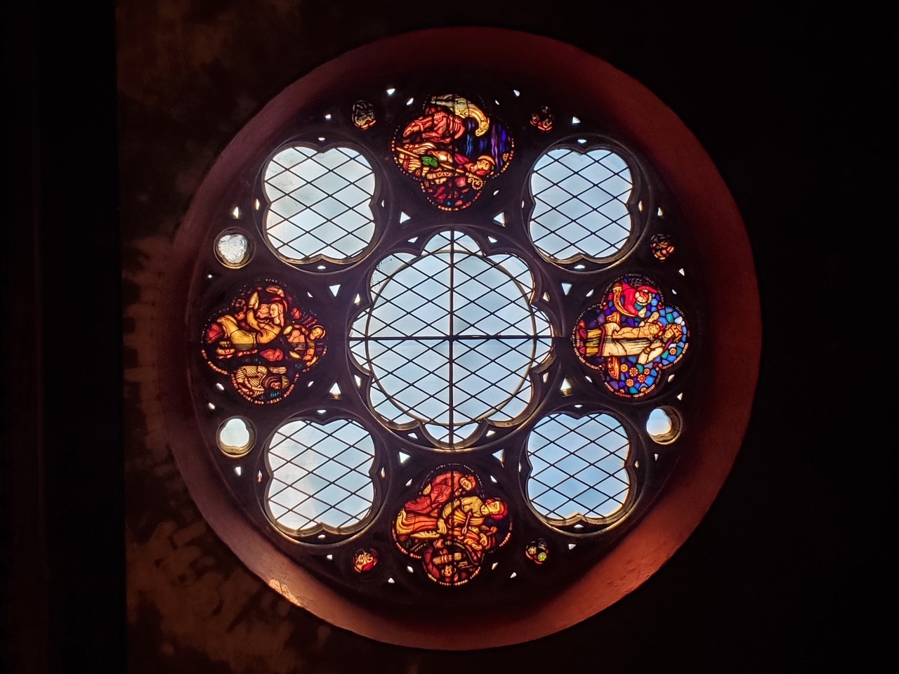 stained glass at Akershus Fortress