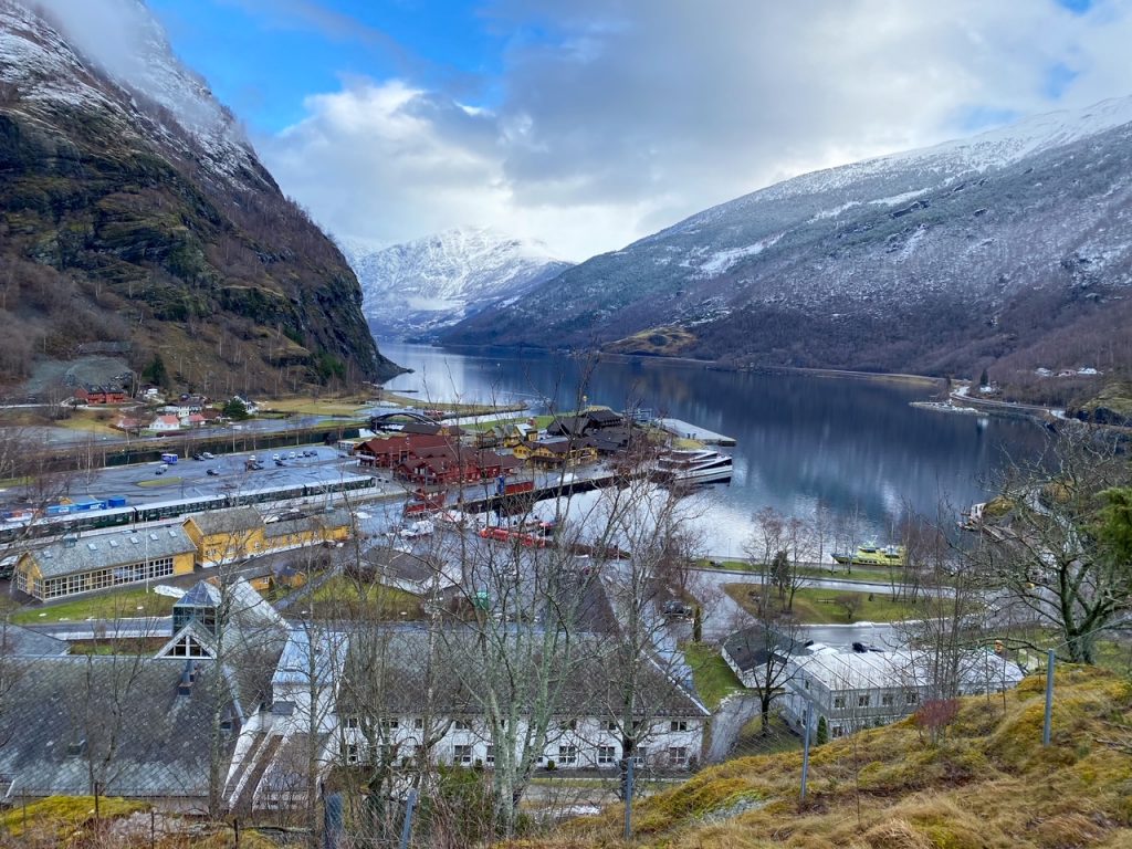 Flåm, Norway in the winter