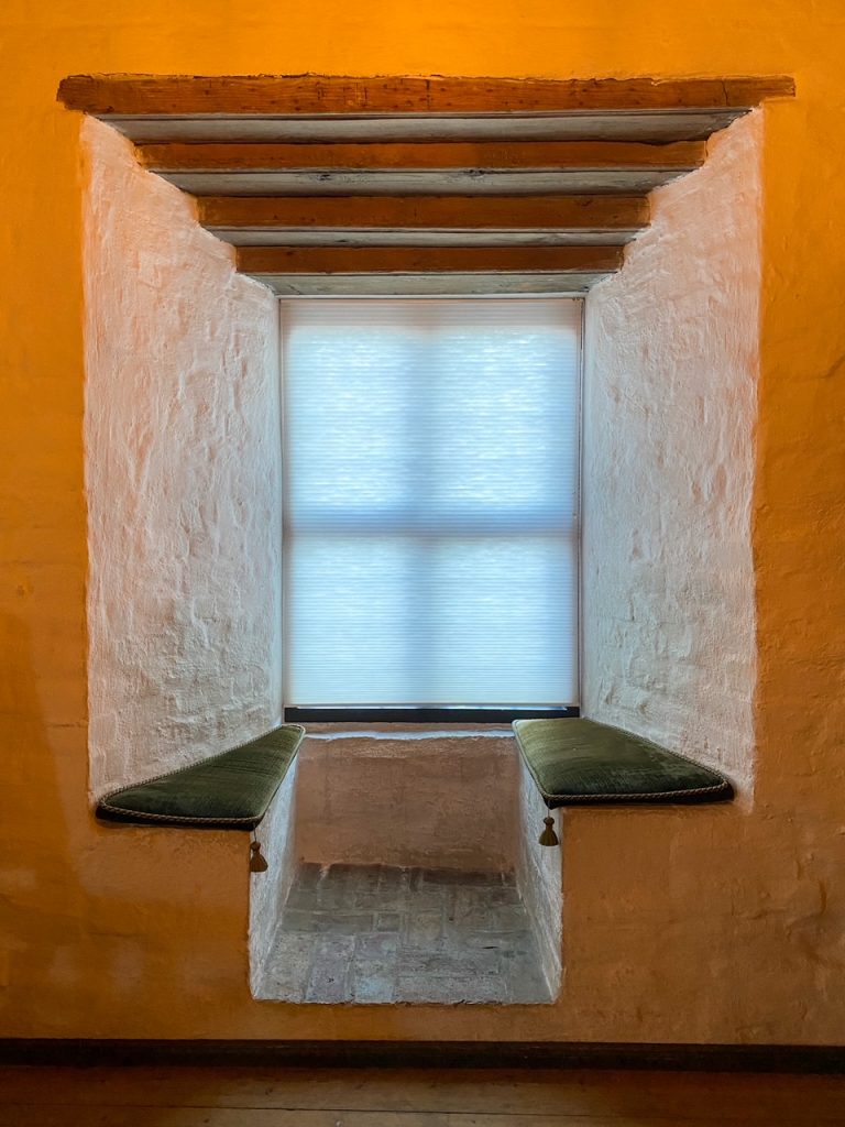 a window seat at Akershus Fortress