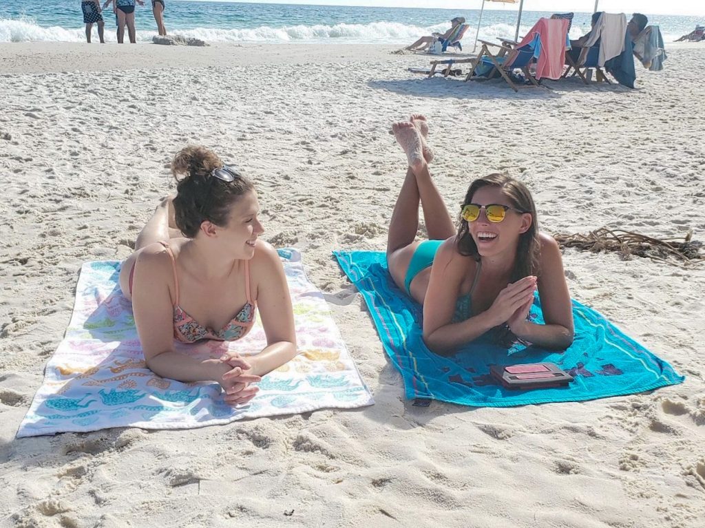 Al & Sara laughing on Gulf Shores Beach