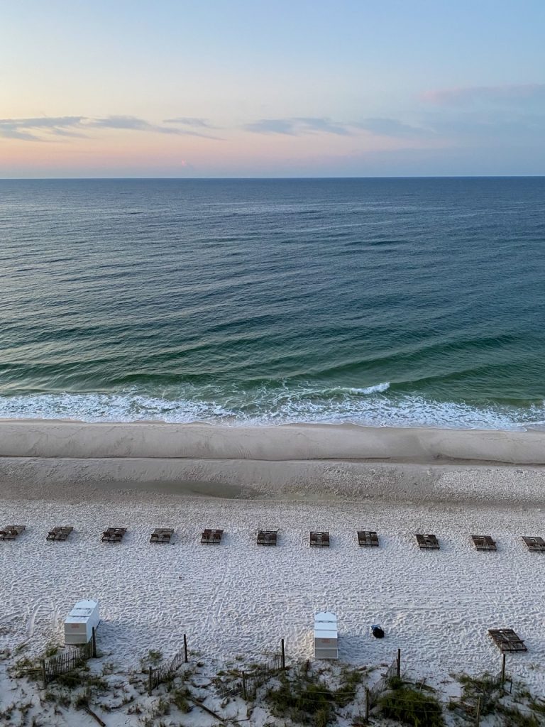Pretty morning view from our Gulf Shores Alabama Airbnb