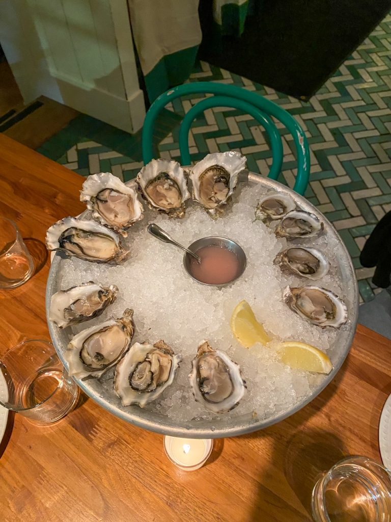 our oysters from Boat Bar