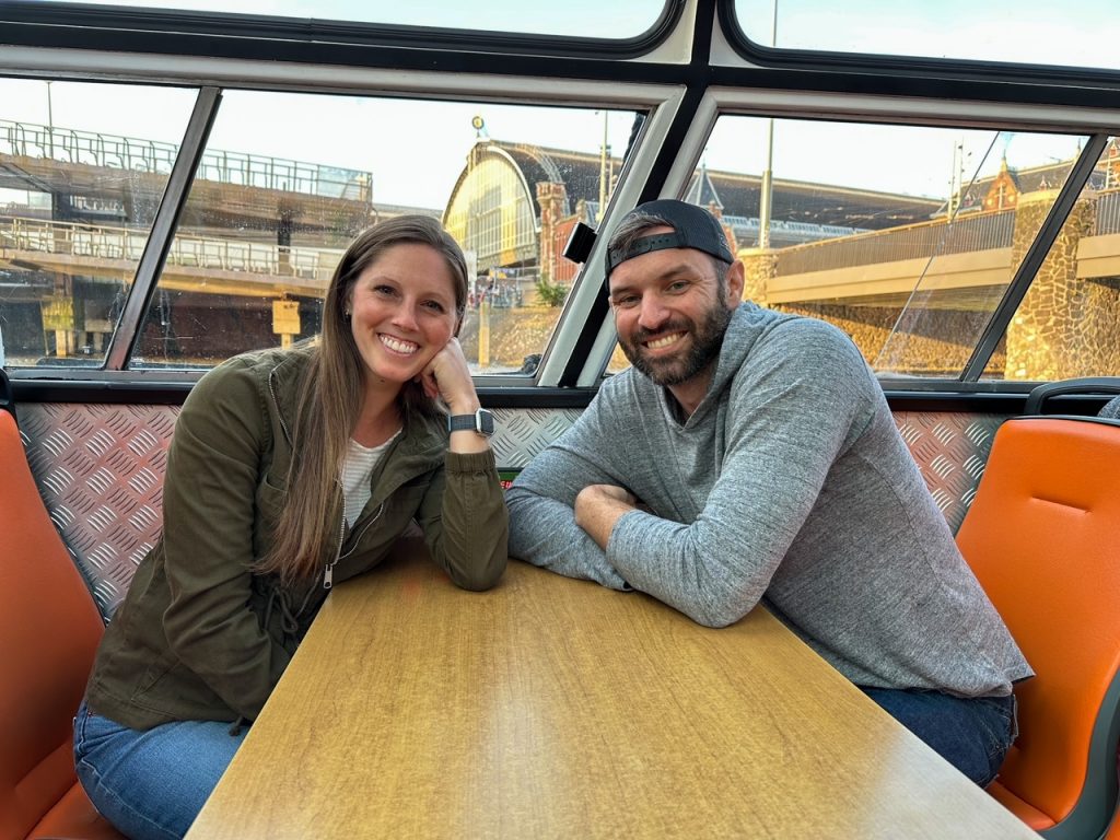 Sara & Tim on the LOVERS Canal Cruise