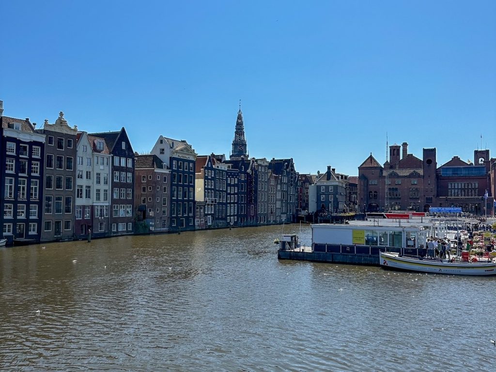 another view of Damrak in Amsterdam, the Netherlands