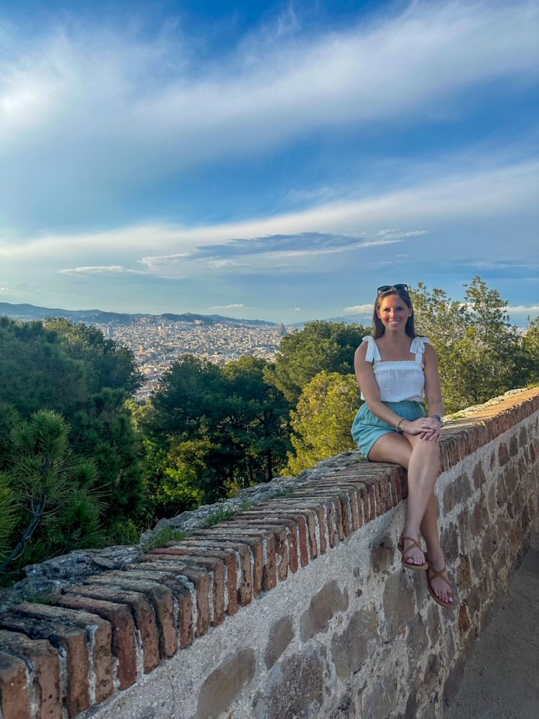 Sara after our visit to Montjuïc Castle