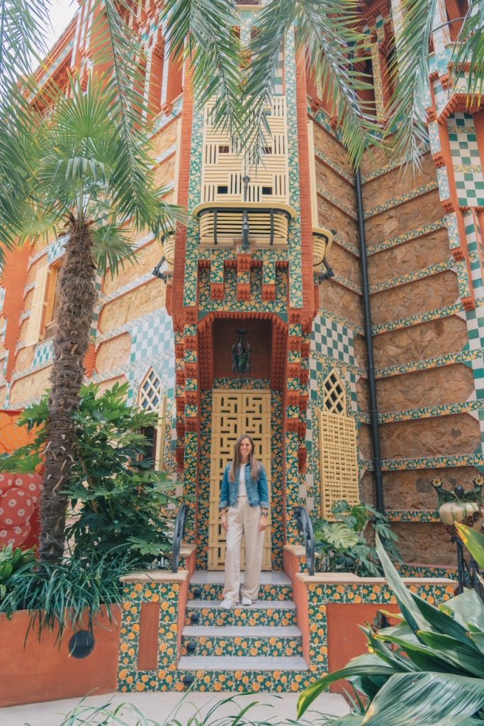 Sara standing in front of Casa Vicens