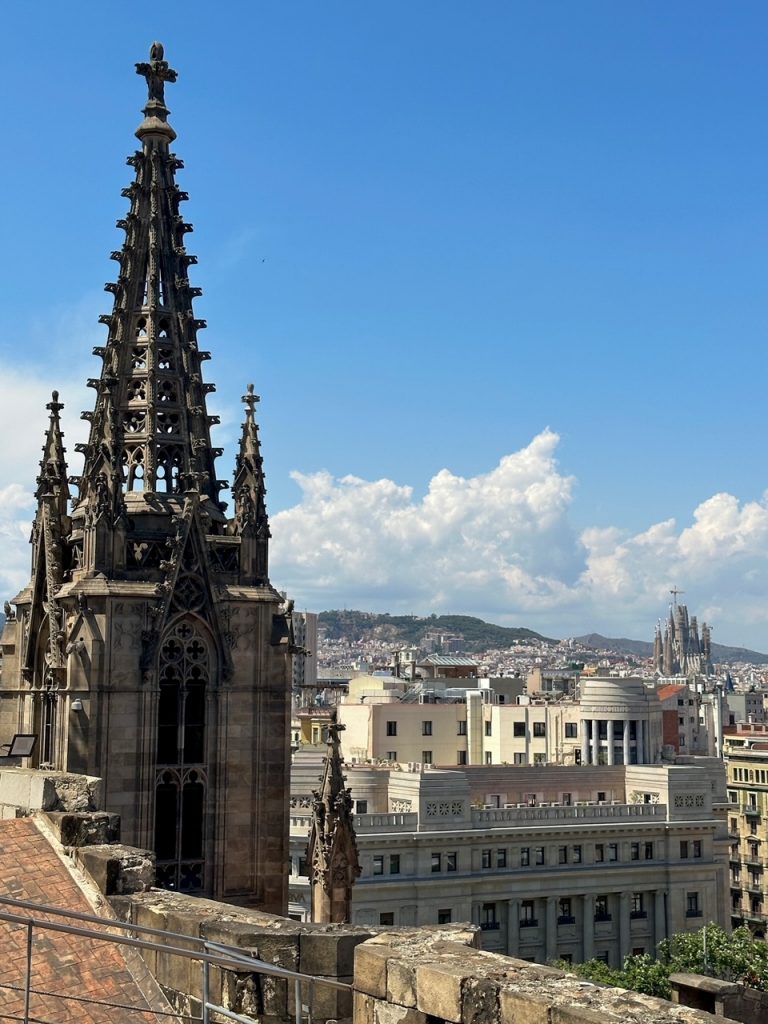 a nice view from the Cathedral of the Holy Cross and Saint Eulalia