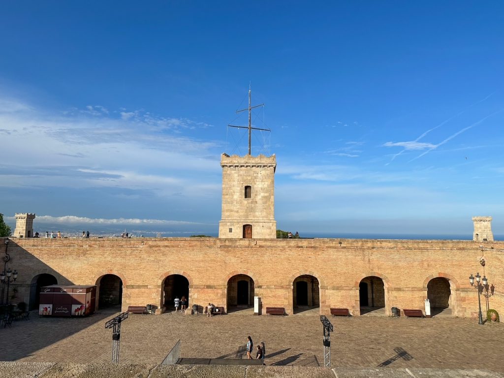 inside Montjuïc Castle in Barcelona