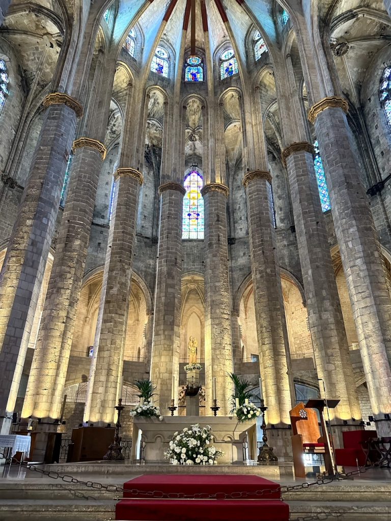 inside the gorgeous Santa Maria del Mar