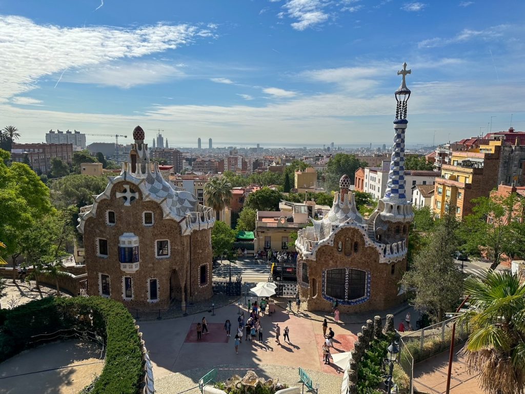 the two houses at Park Güell in Barcelona
