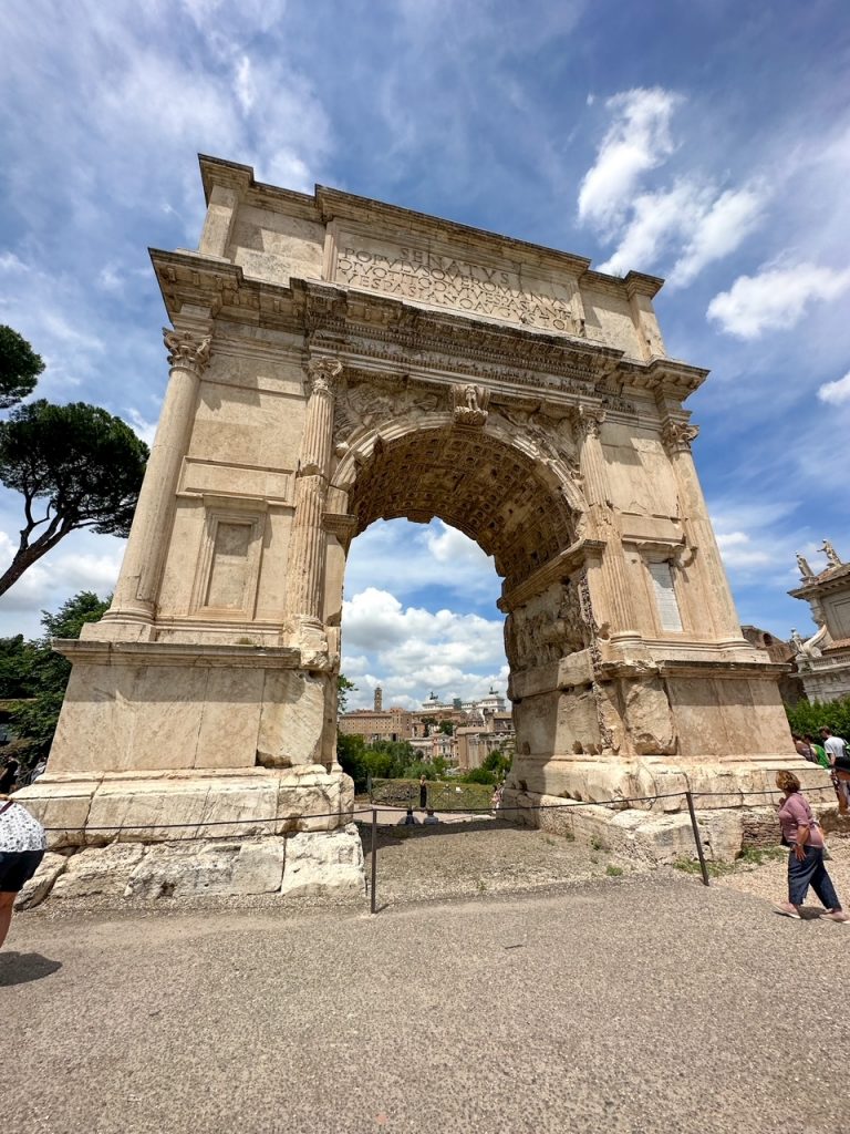 The Arch of Titus in Rome Italy