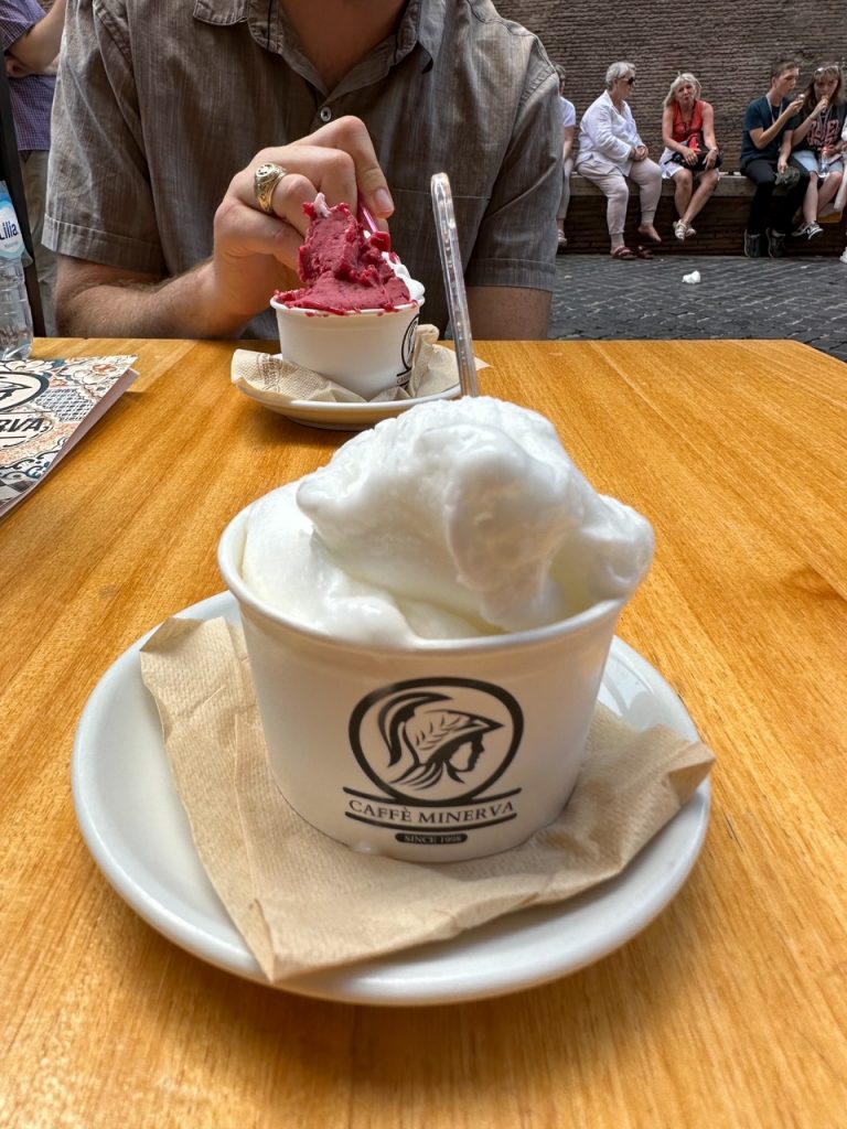 our gelato from Caffè Minerva