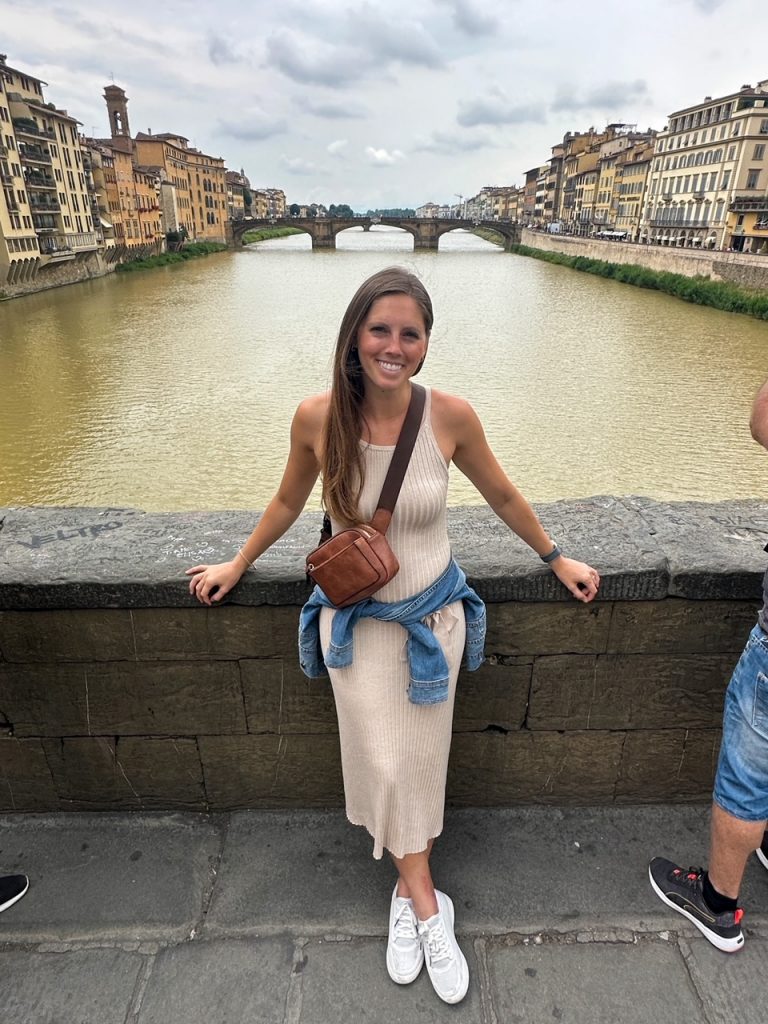 Sara at Ponte Vecchio