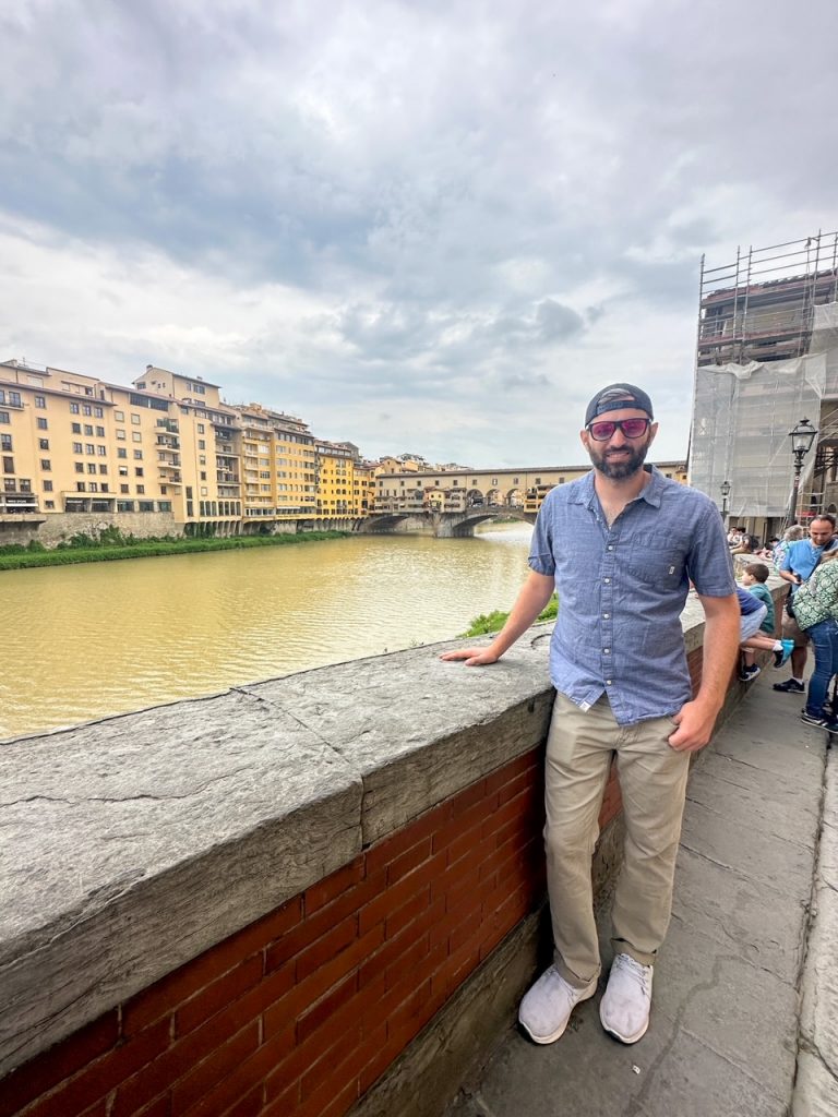 Tim at Ponte Vecchio