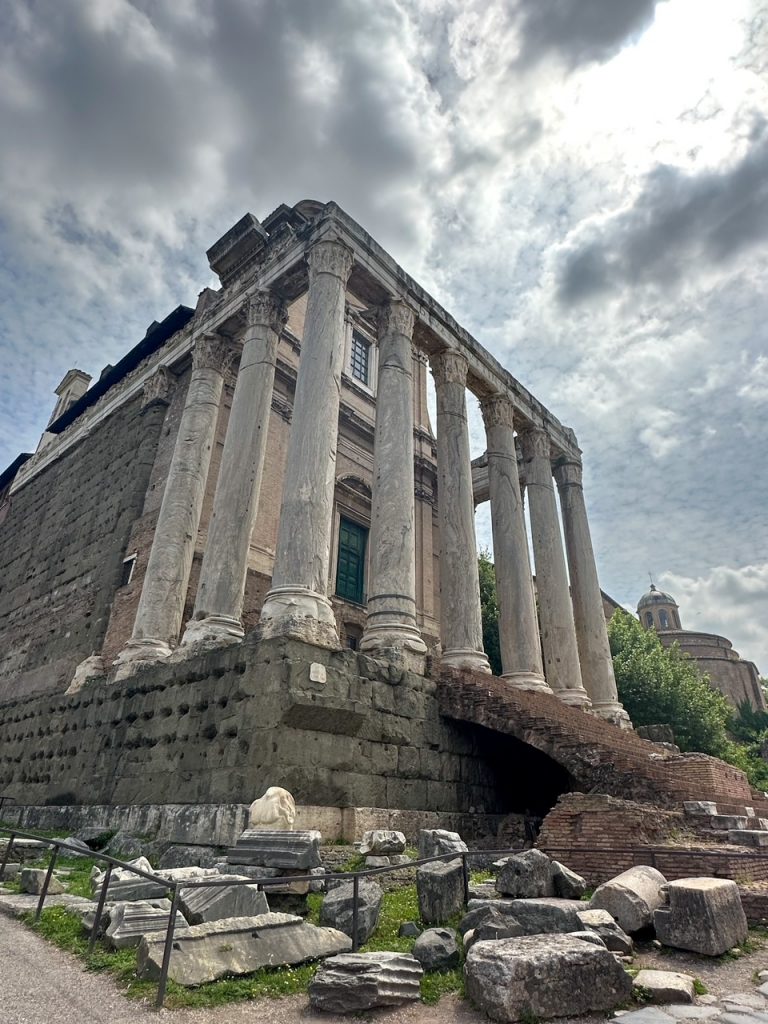 a cool angle of the Temple of Antoninus and Faustina