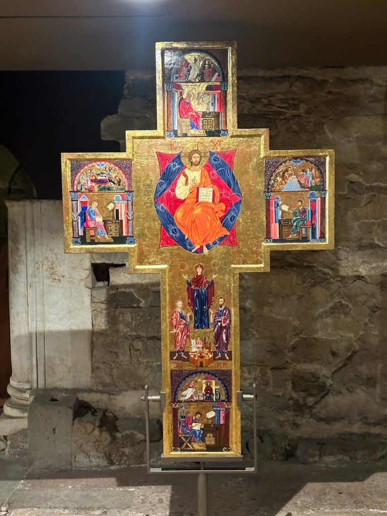 a cross at Santa Reparata in the Duomo Complex