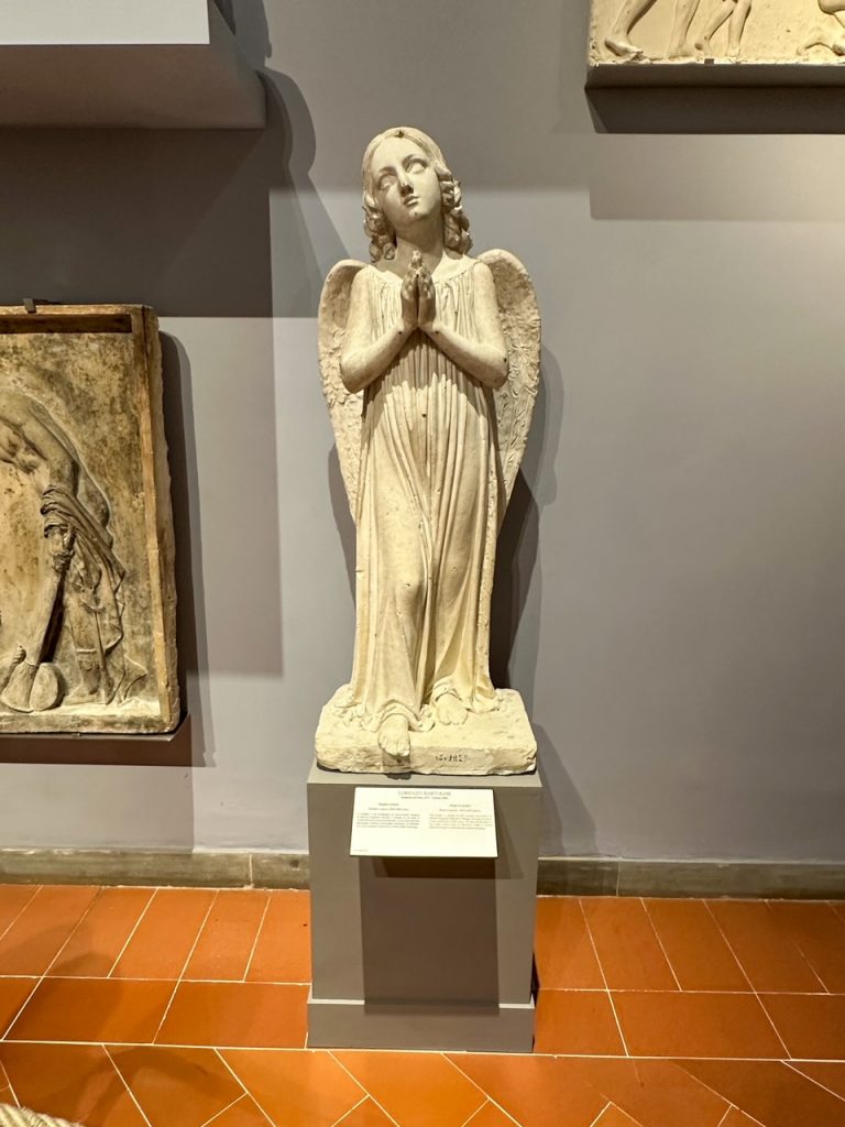 a sculpture by Lorenzo Bartolini at the Accademia Gallery in Florence