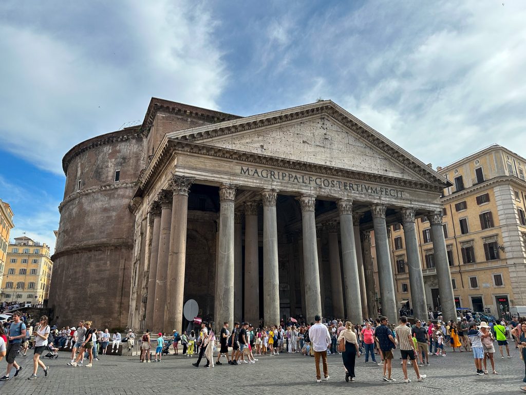 the Pantheon is another must-see in Rome, Italy