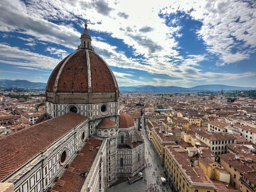 the view of the Duomo di Firenze, one of the best things to do in Florence, from Giotto's Bell Tower