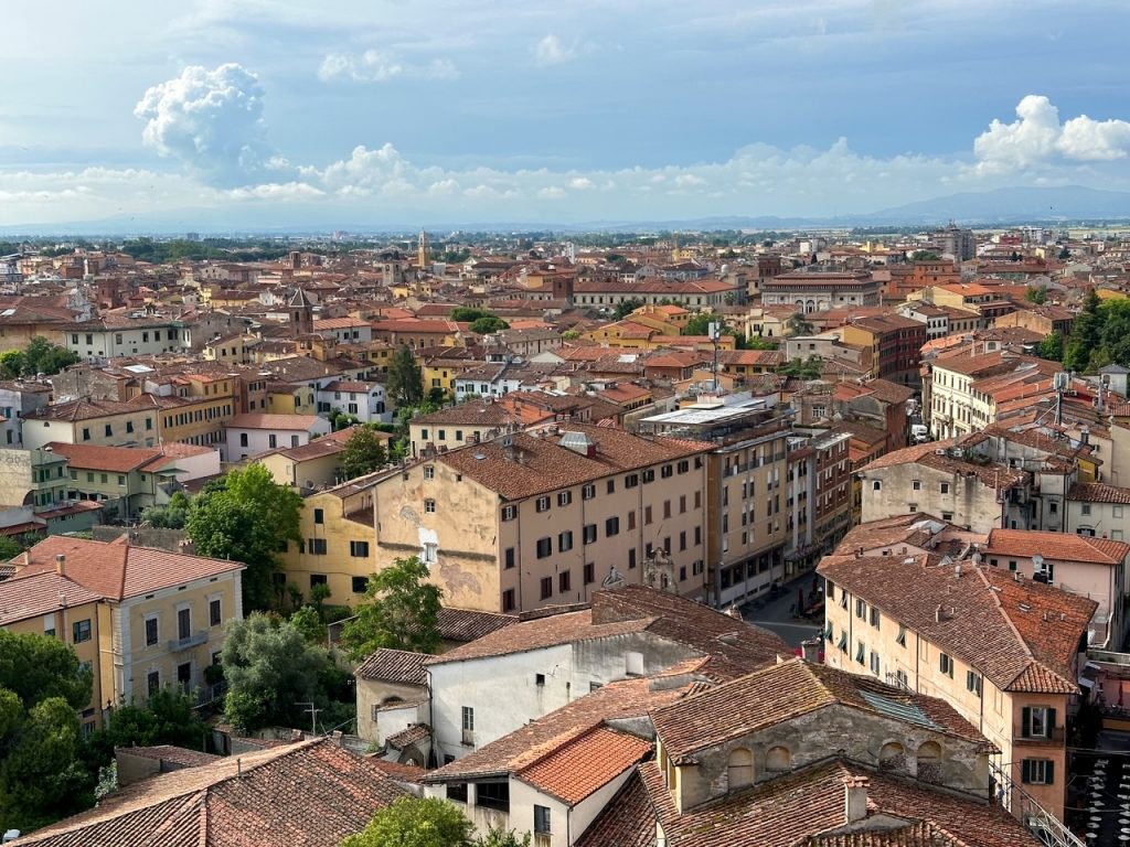 Pisa, Italy as seen from the Leaning Tower of Pisa