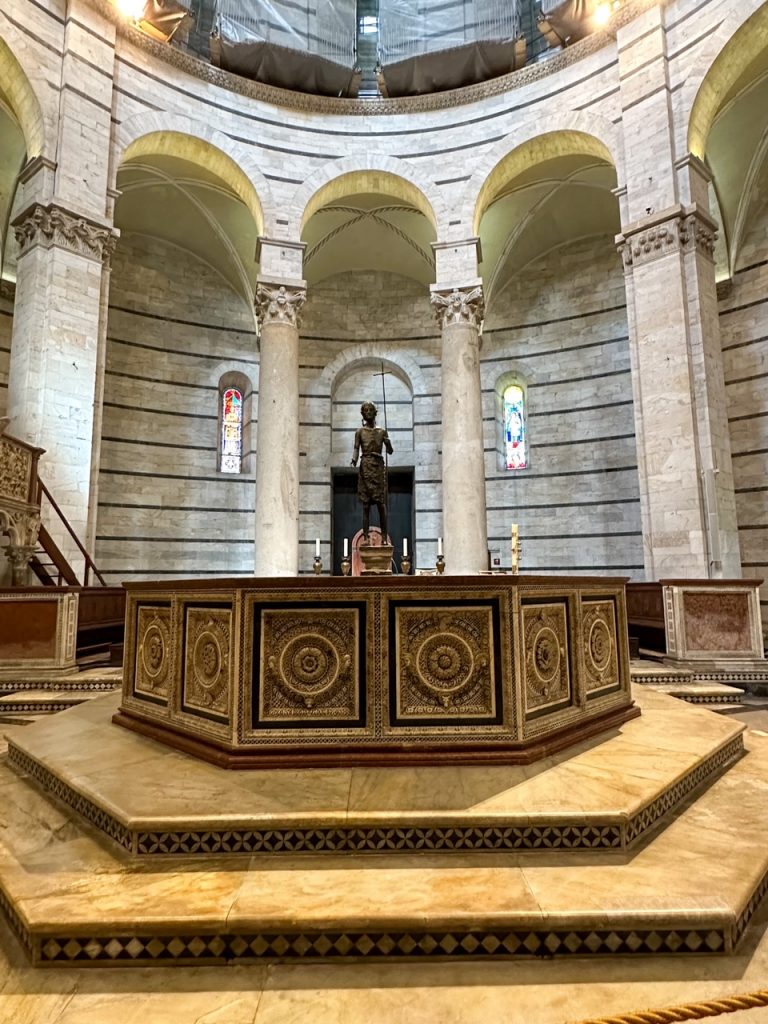 inside the Pisa Bapitsitery of St. John