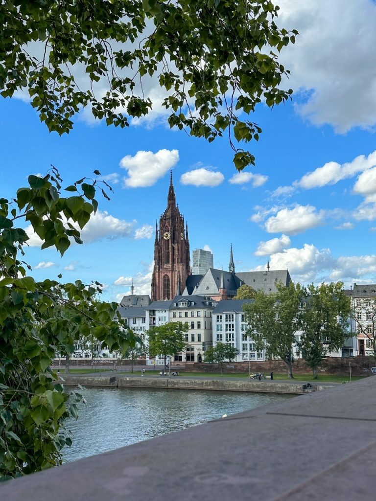 Frankfurt Cathedral across the River Main