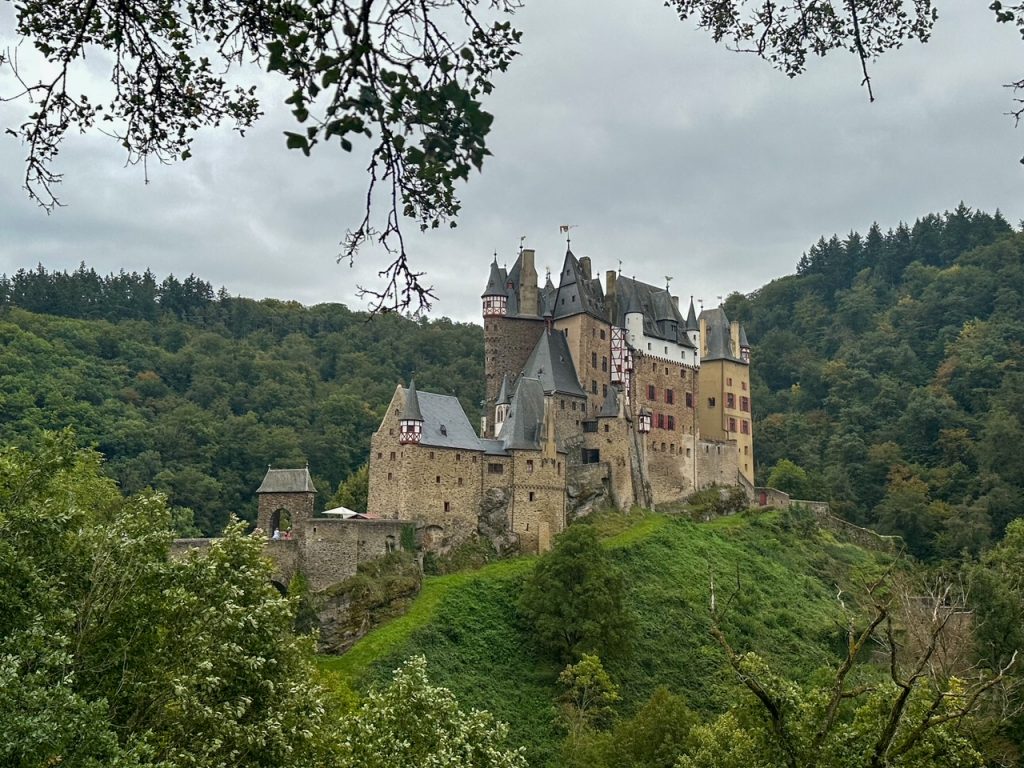 Burg Eltz from behind the trees