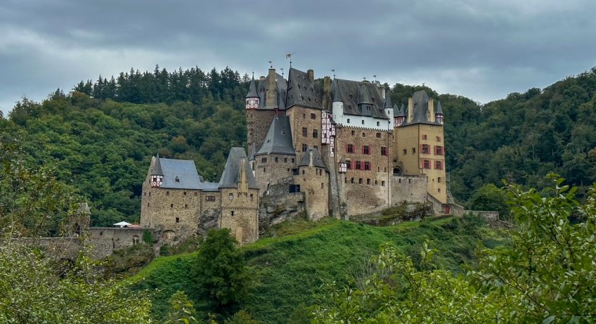 Burg Eltz view from hiking trail near Moselkern