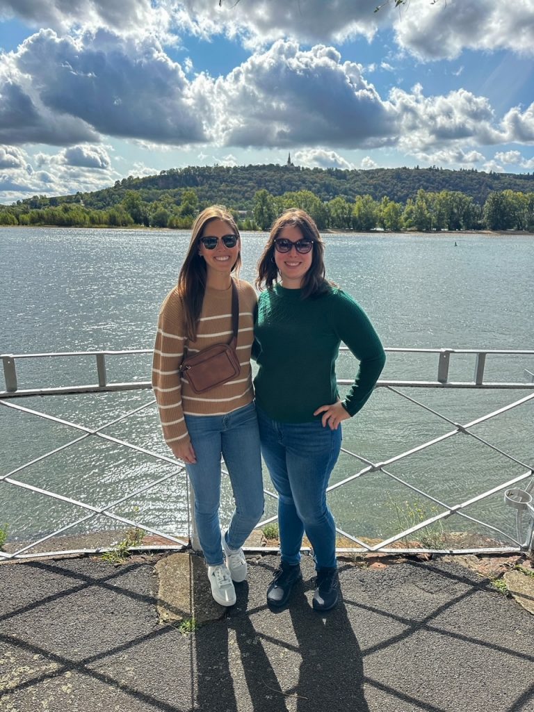 Sara & Abby before the Rhine Valley cruise