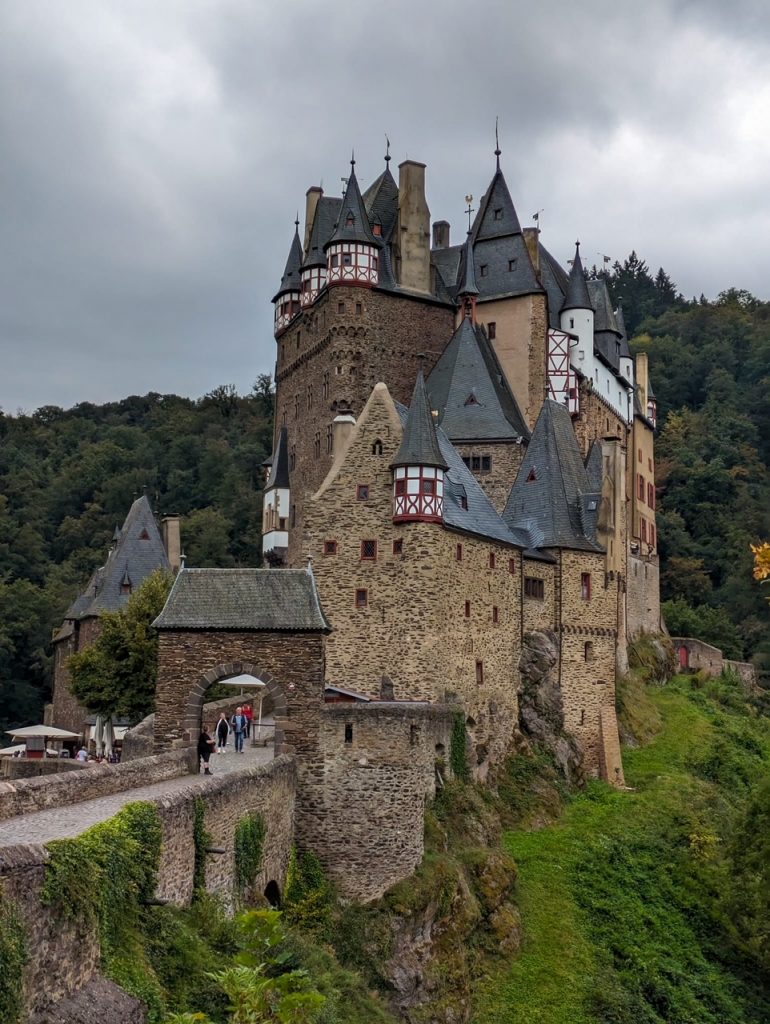 approaching Eltz Castle, my favorite of the day trips from Frankfurt