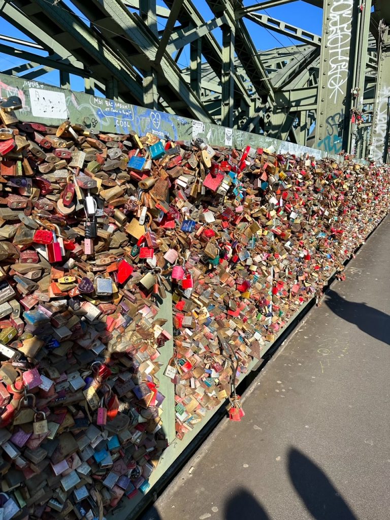 locks on the Hohenzollern Bridge