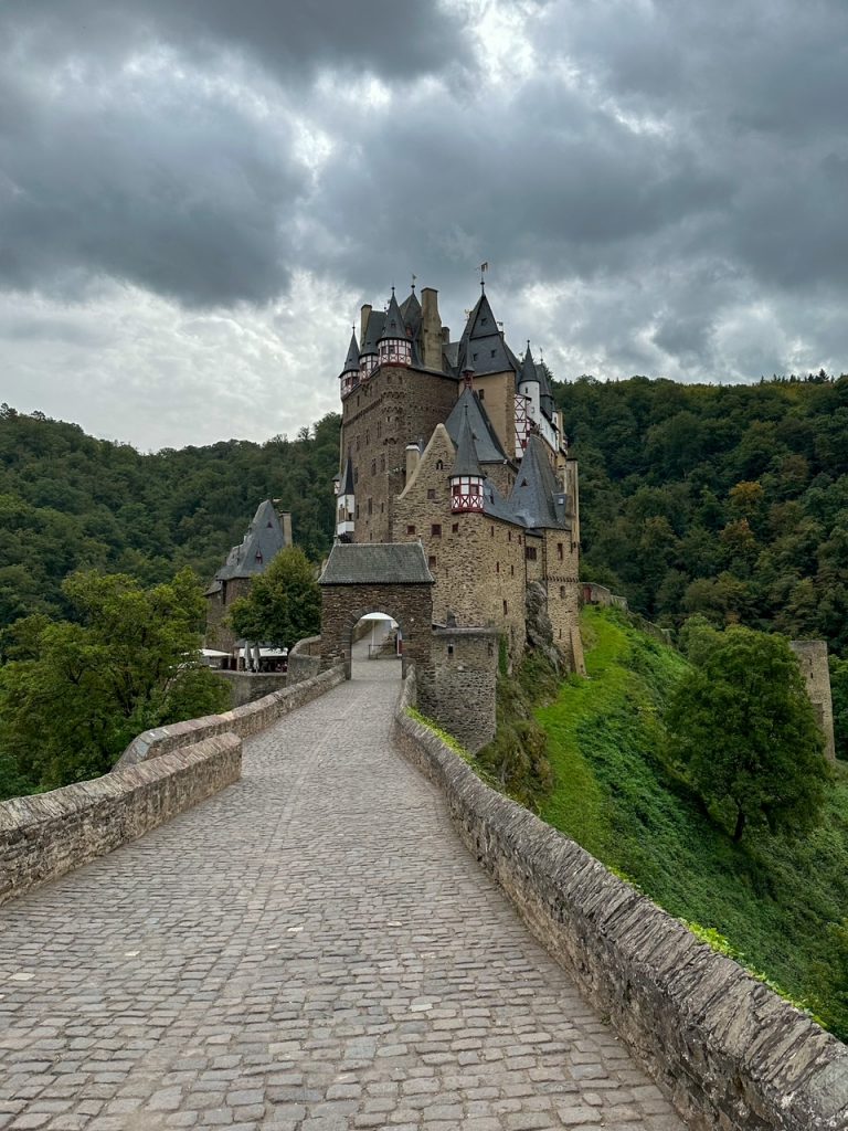 Walking up to the Eltz Castle Germany