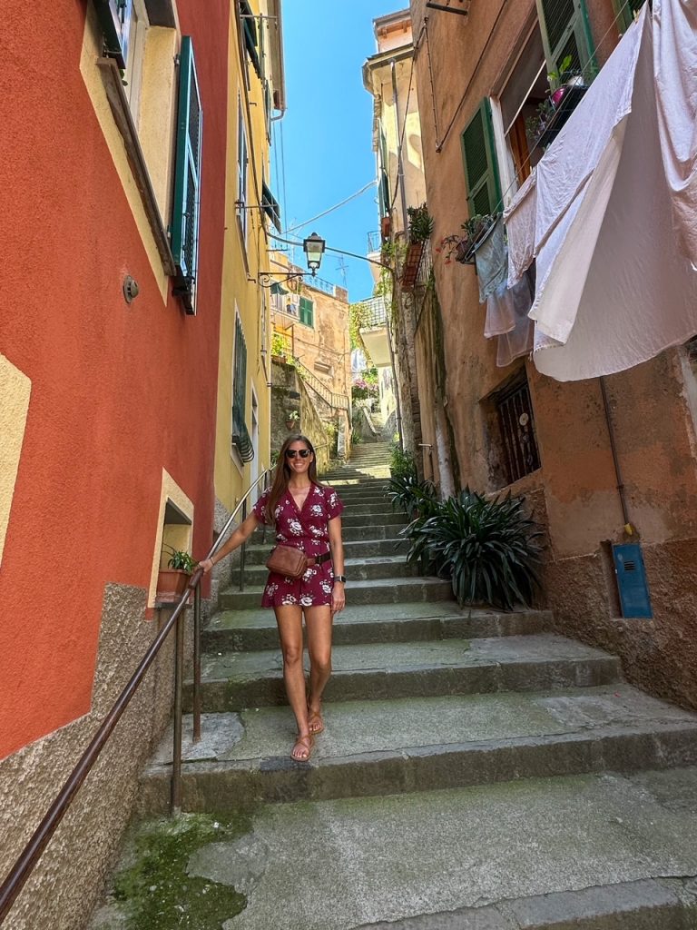Sara exploring Monterosso al Mare, one of the Cinque Terre towns