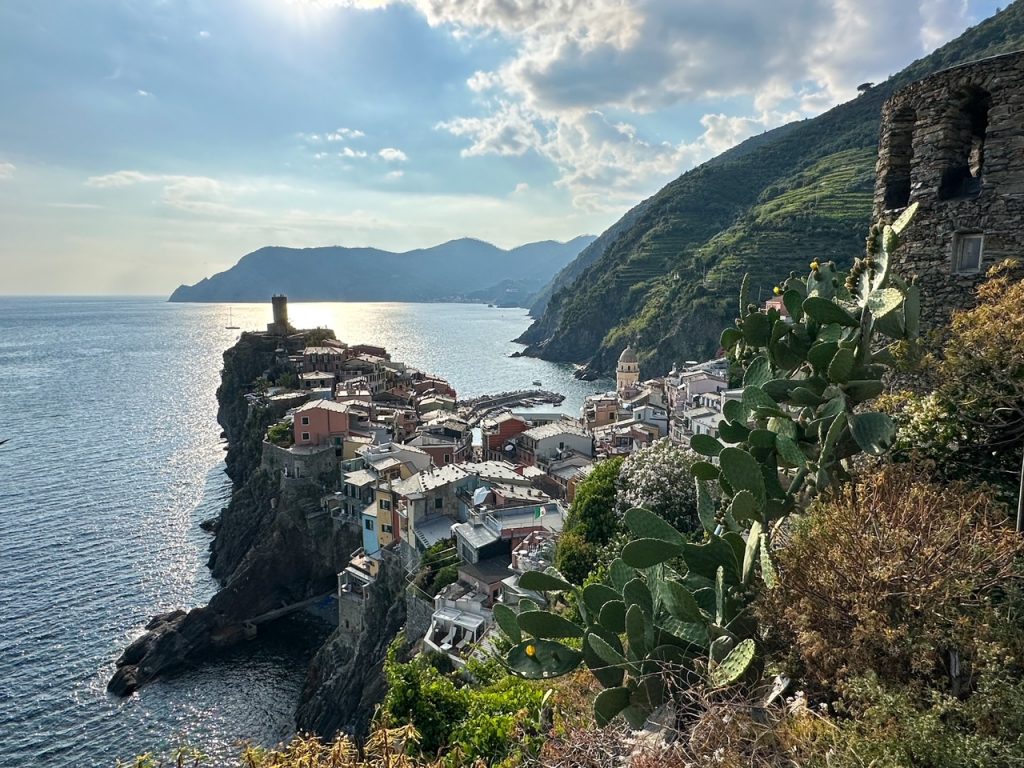 Vernazza as seen from the Cinque Terre hiking trails