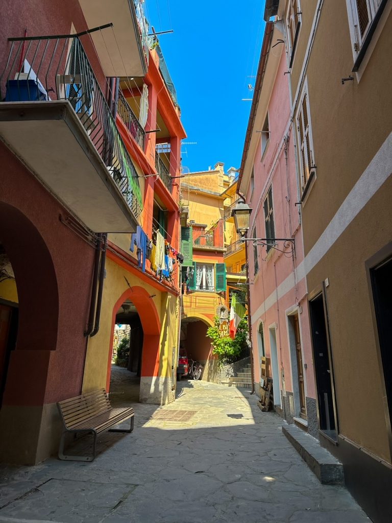 a charming alley in Monterosso al Mare