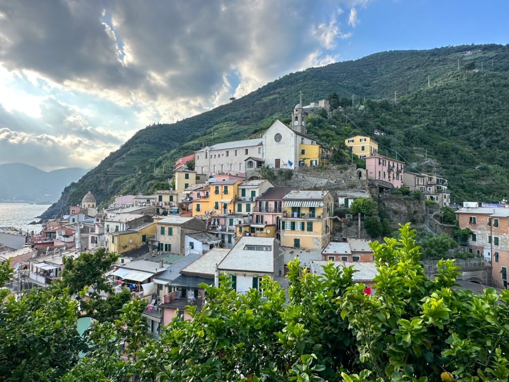 beautiful view walking up to Vernazza, one of the 5 Cinque Terre towns