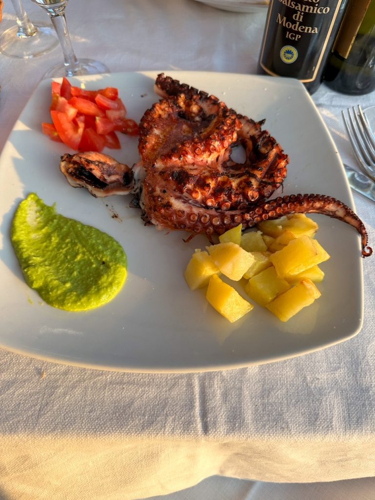 octopus at Ristorante Belforte in Vernazza