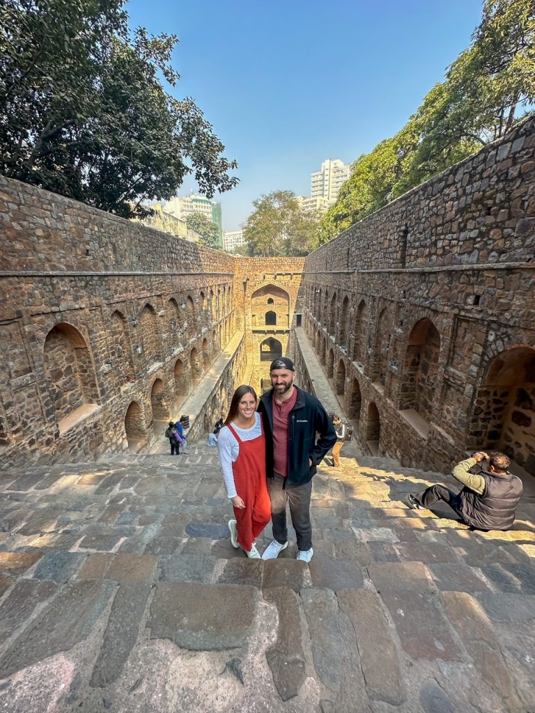 Sara & Tim at Agrasen Ki Baoli, a hidden gem in Delhi