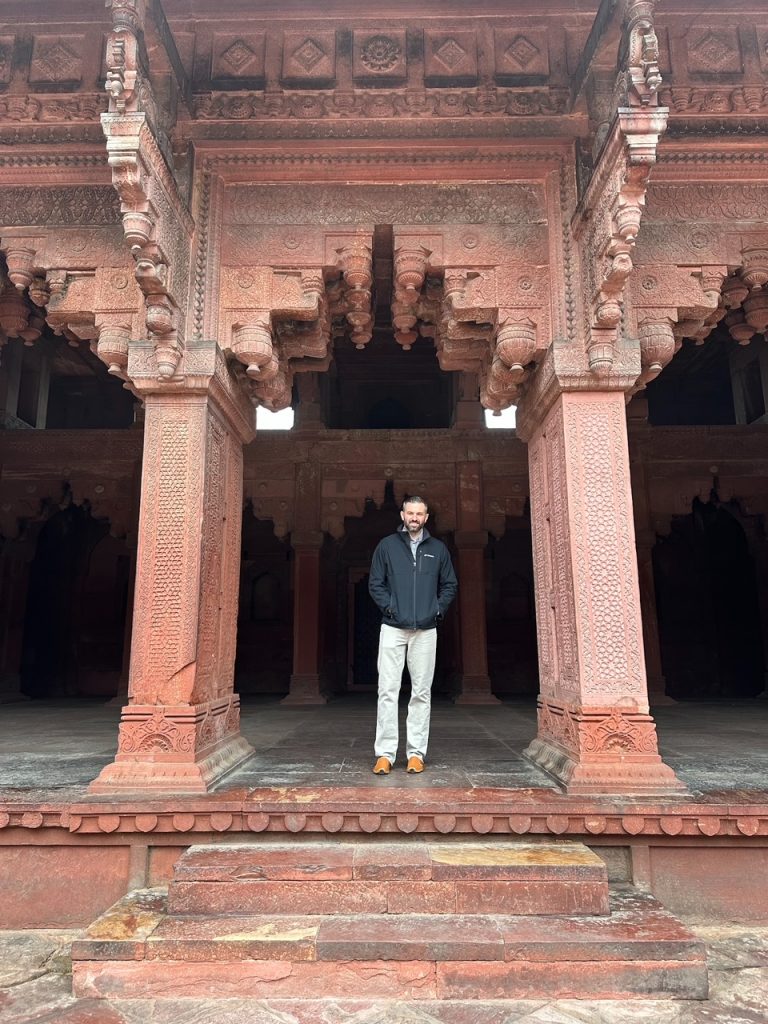 Tim at Agra Fort