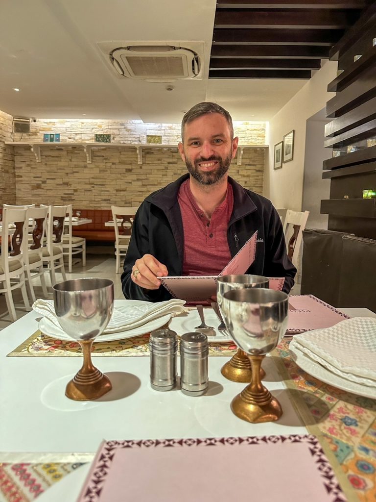 Tim at Pindi Restaurant Delhi