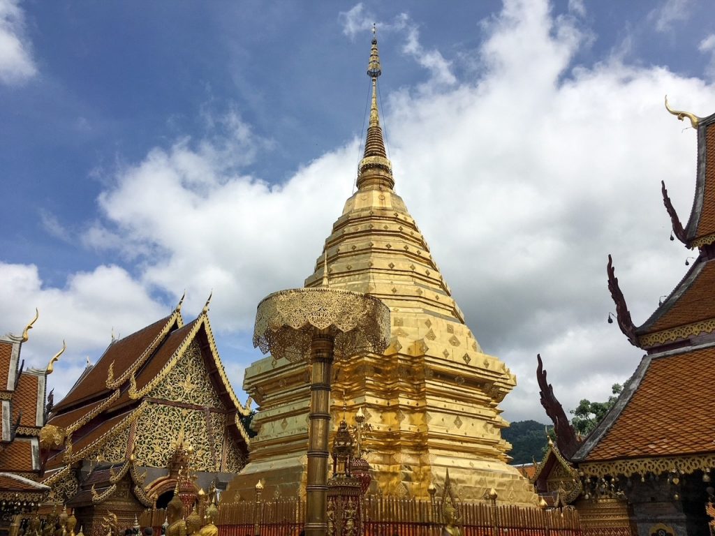 Wat Phra That Doi Suthep in Chiang Mai, one of my favorite cities on our 2-week Southeast Asia itinerary