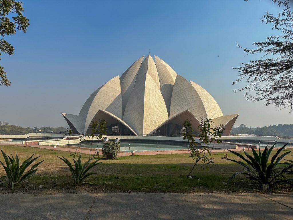 the Lotus Temple in Delhi, another must-see on a Golden Triangle tour