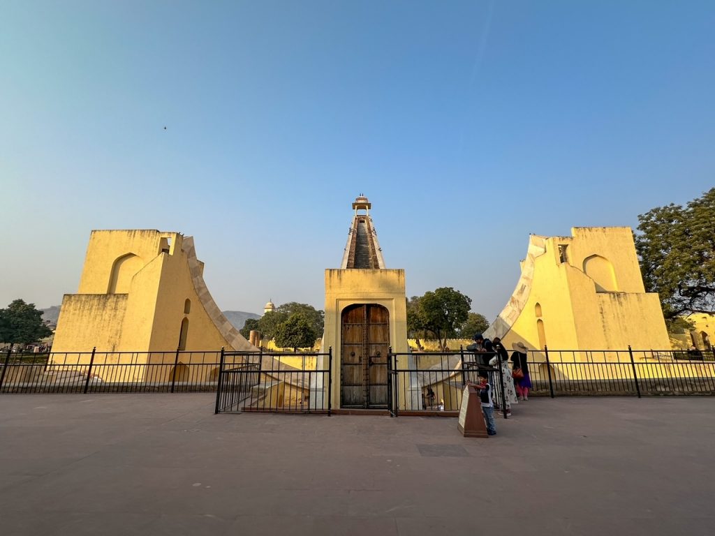 the world's largest sundial at Jantar Mantar in Jaipur