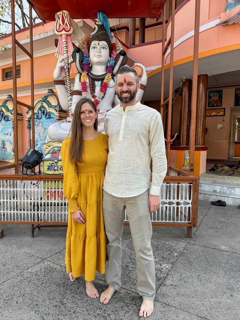Sara & Tim at Annapurna Temple