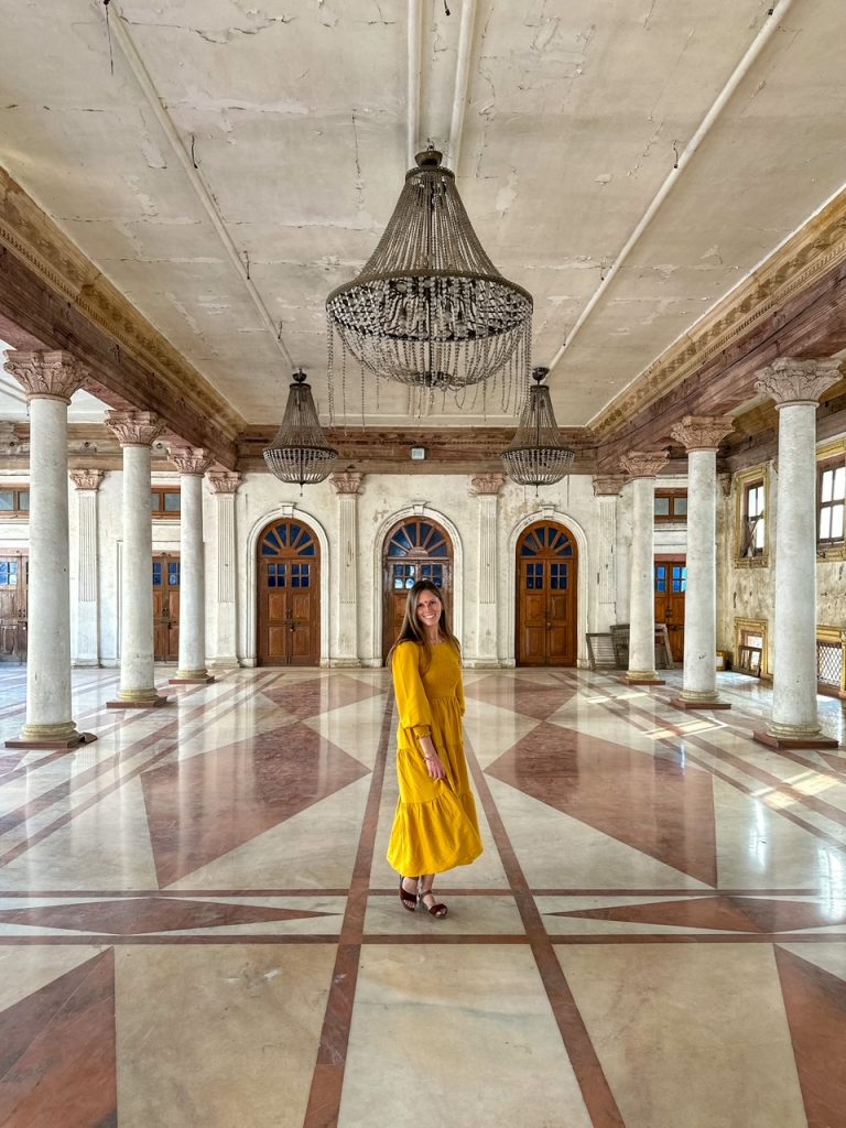 Sara inside Rajwada Palace