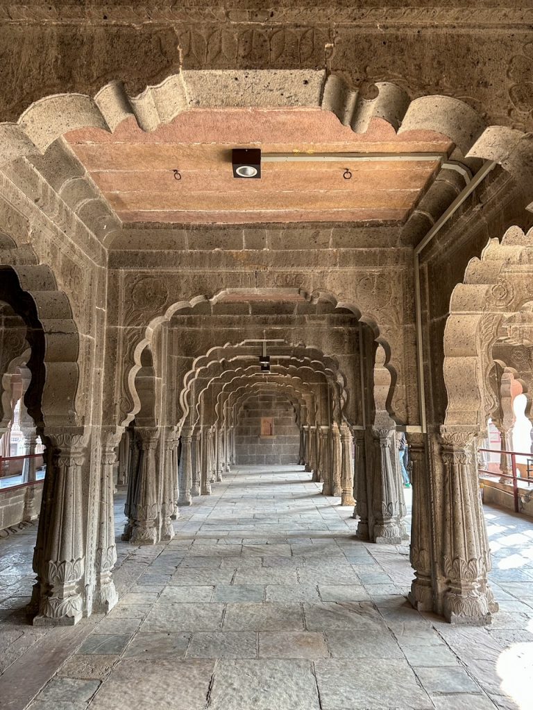 beautiful archways at Rajwada Palace