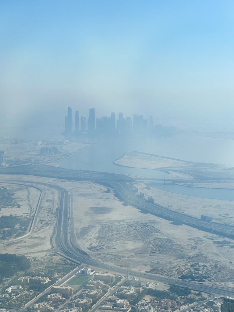 an epic view of Dubai from At The Top Burj Khalifa