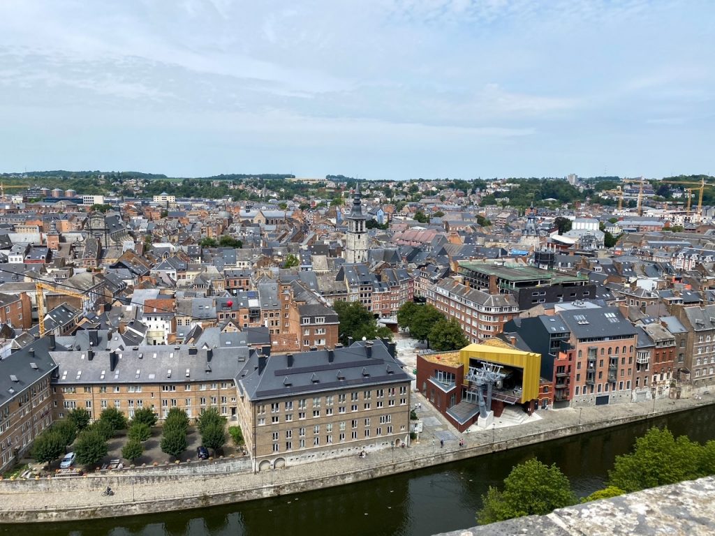 a lovely view of the city of Namur