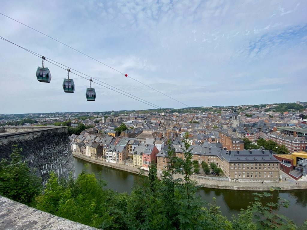 the Namur Cable Car in Namur, Belgium
