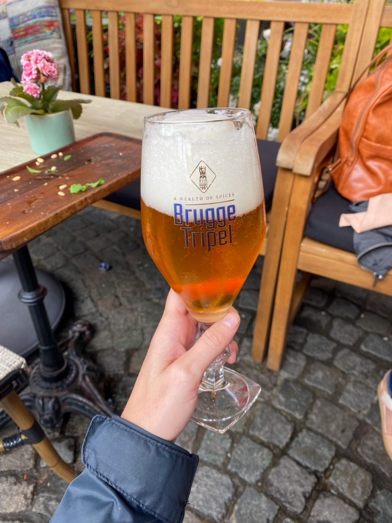 my Jupiler Brugge Tripel at Pizzeria Da Mario in Bruges
